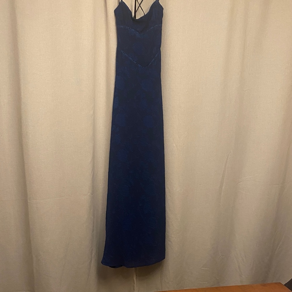 Princess Polly Navy Blue South of France Maxi Dress - Picture 6 of 12
